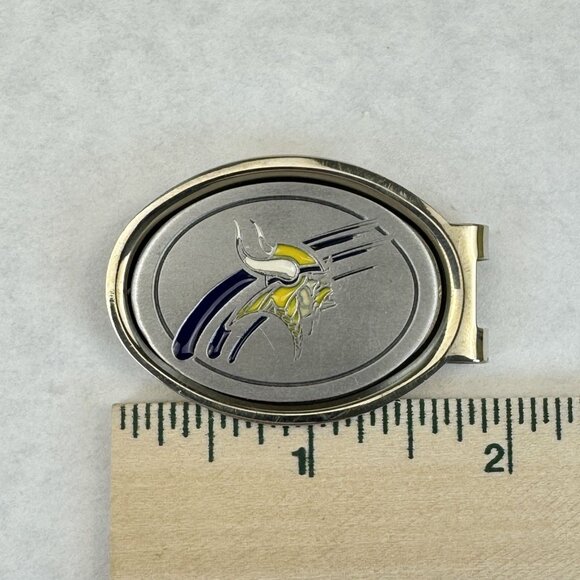 NFL Minnesota Vikings Pewter Money Clip By Great American Products 2" NEW - Picture 5 of 7